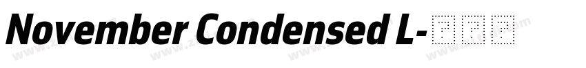 November Condensed L字体转换
